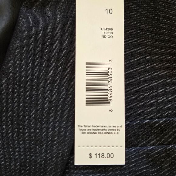 NWT Tahari Women's Blazer Indigo Tailored Size 10 - Picture 5 of 9